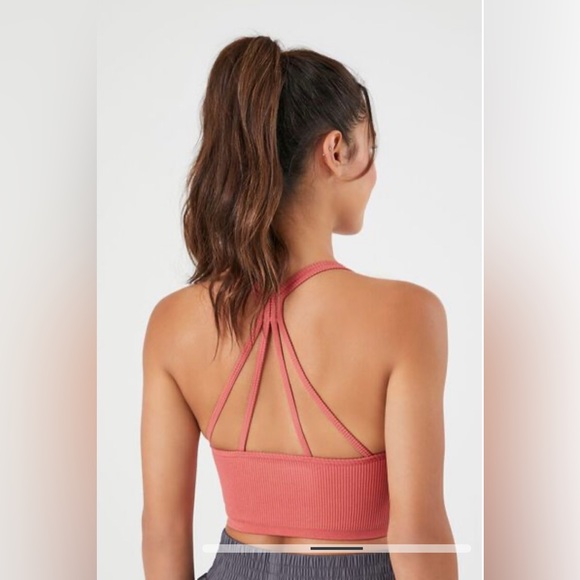 Forever 21 Seamless Caged-Back Sports Bra - Picture 4 of 5